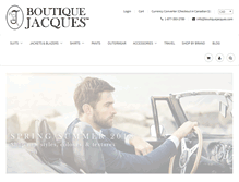 Tablet Screenshot of boutiquejacques.com